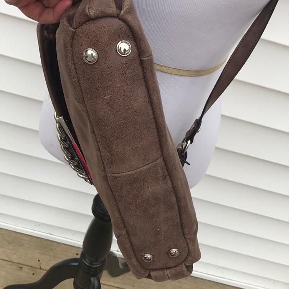B. Makowsky amazing cross body bag tan leather - Picture 6 of 8